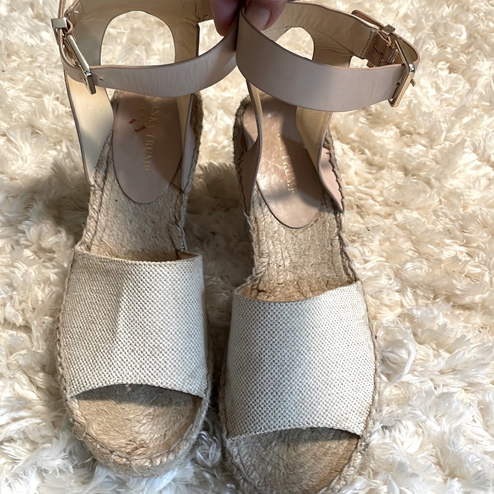 Ivanka Trump wedge sandals size 10